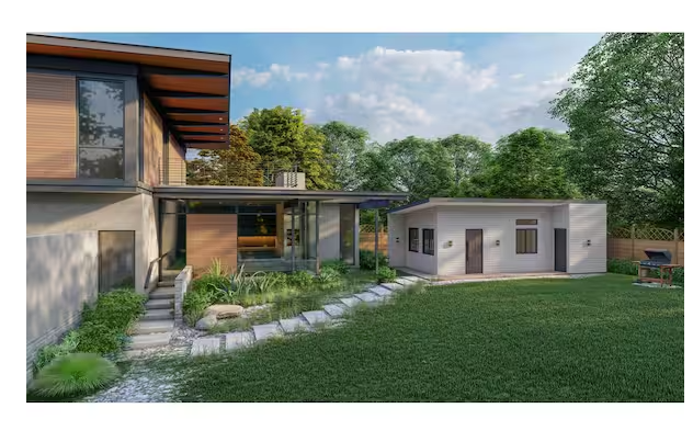 1 Bed 1 Bath 305 sq.ft. Steel Frame Home Kit