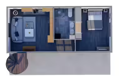 594 sq. ft. 1 Bed 1.5 BA Tiny Home - Image 2