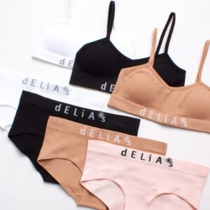 7 Piece Seamless Training Bralette and Hipster Panties
