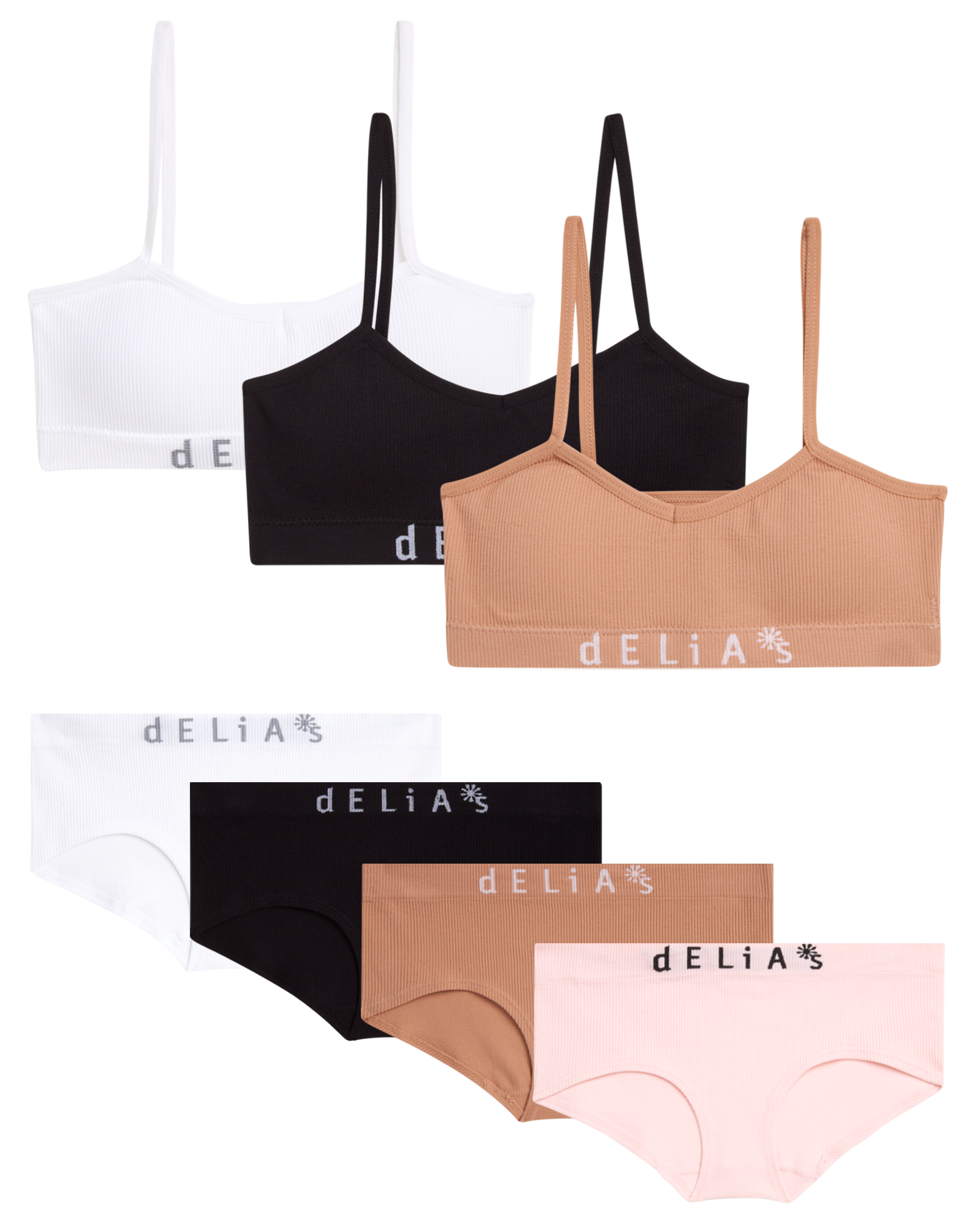 7 Piece Seamless Training Bralette and Hipster Panties - Image 4