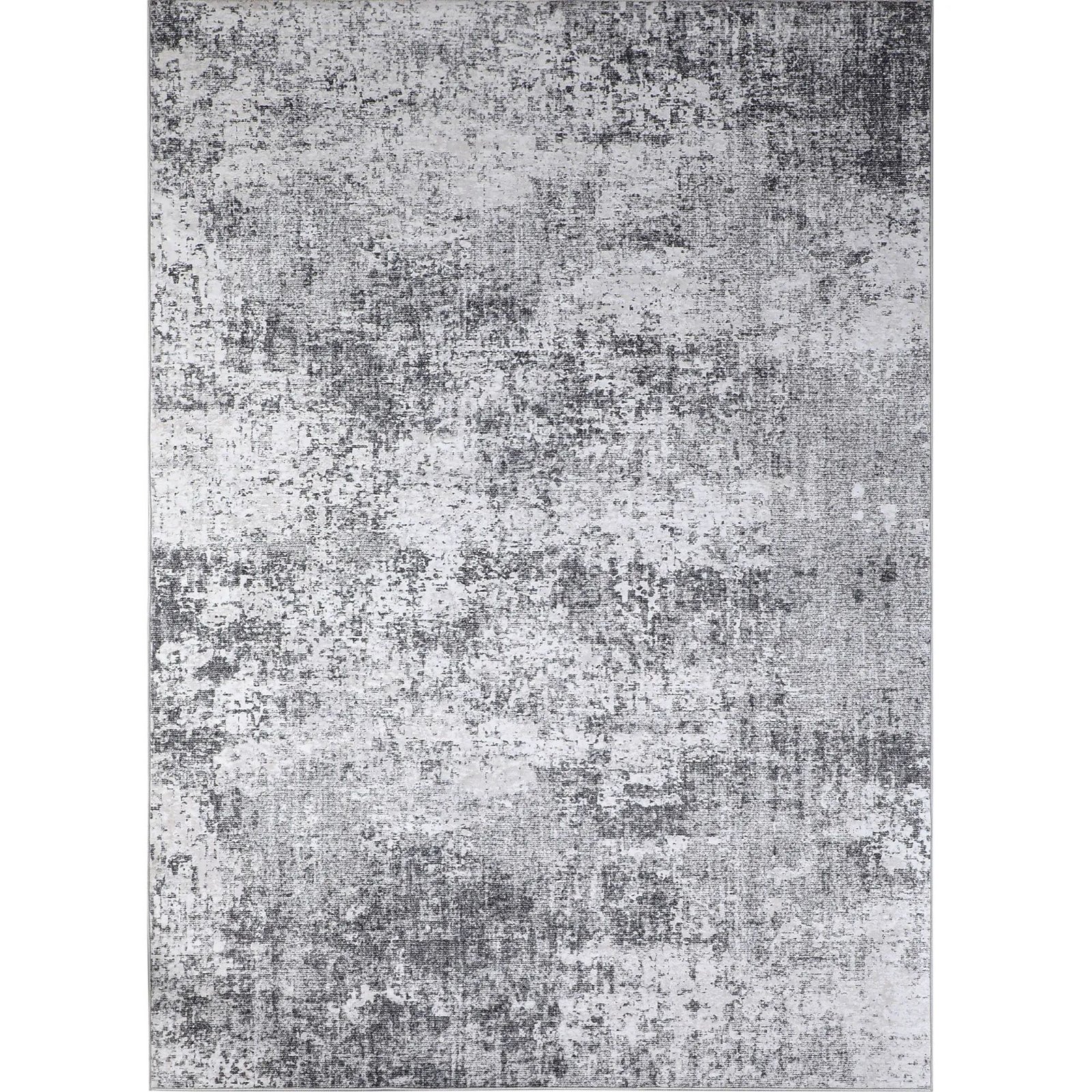 BERTHMEER Neutral Gray Abstract Rug - Image 2
