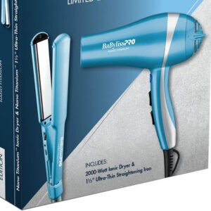 BabylissPRO Nano Titanium Dryer & Straightener Prepack