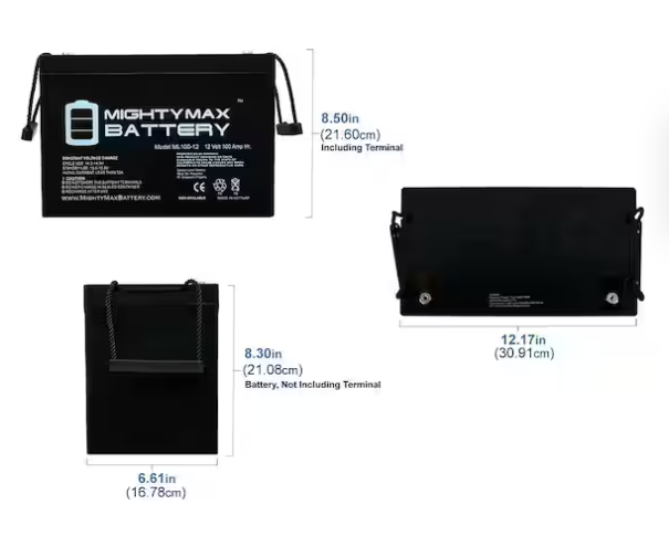Battery for Off Grid Solar Panels - Image 2