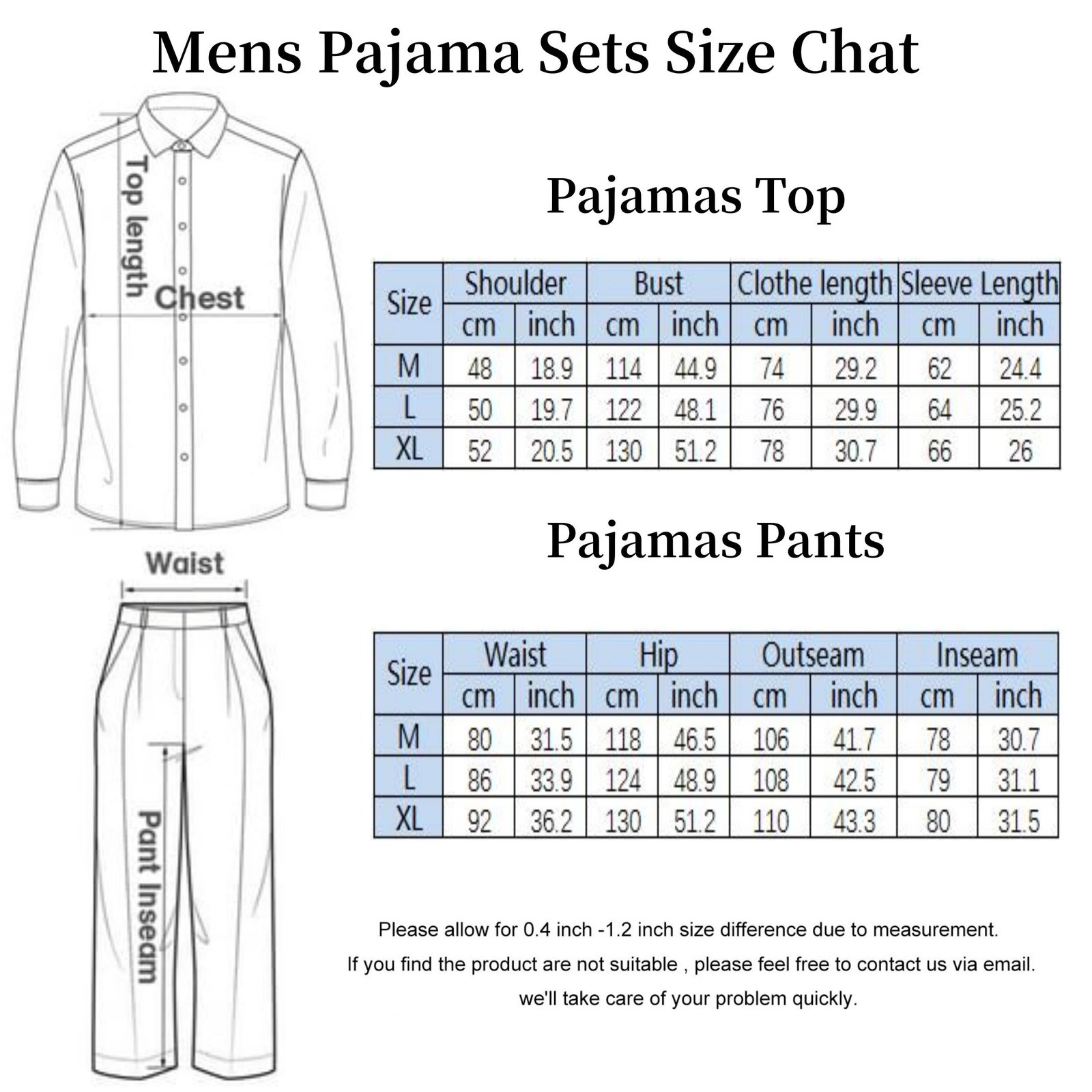Mens Cotton Plaid Flannel Pajamas Set - Image 4