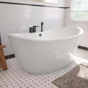 Caspian Freestanding Flatbottom Soaking Bathtub