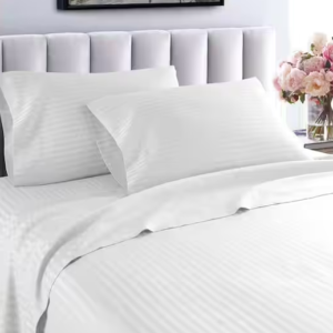 Hotel London 600 Thread Count 100% Cotton Deep Pocket Striped Sheet Set