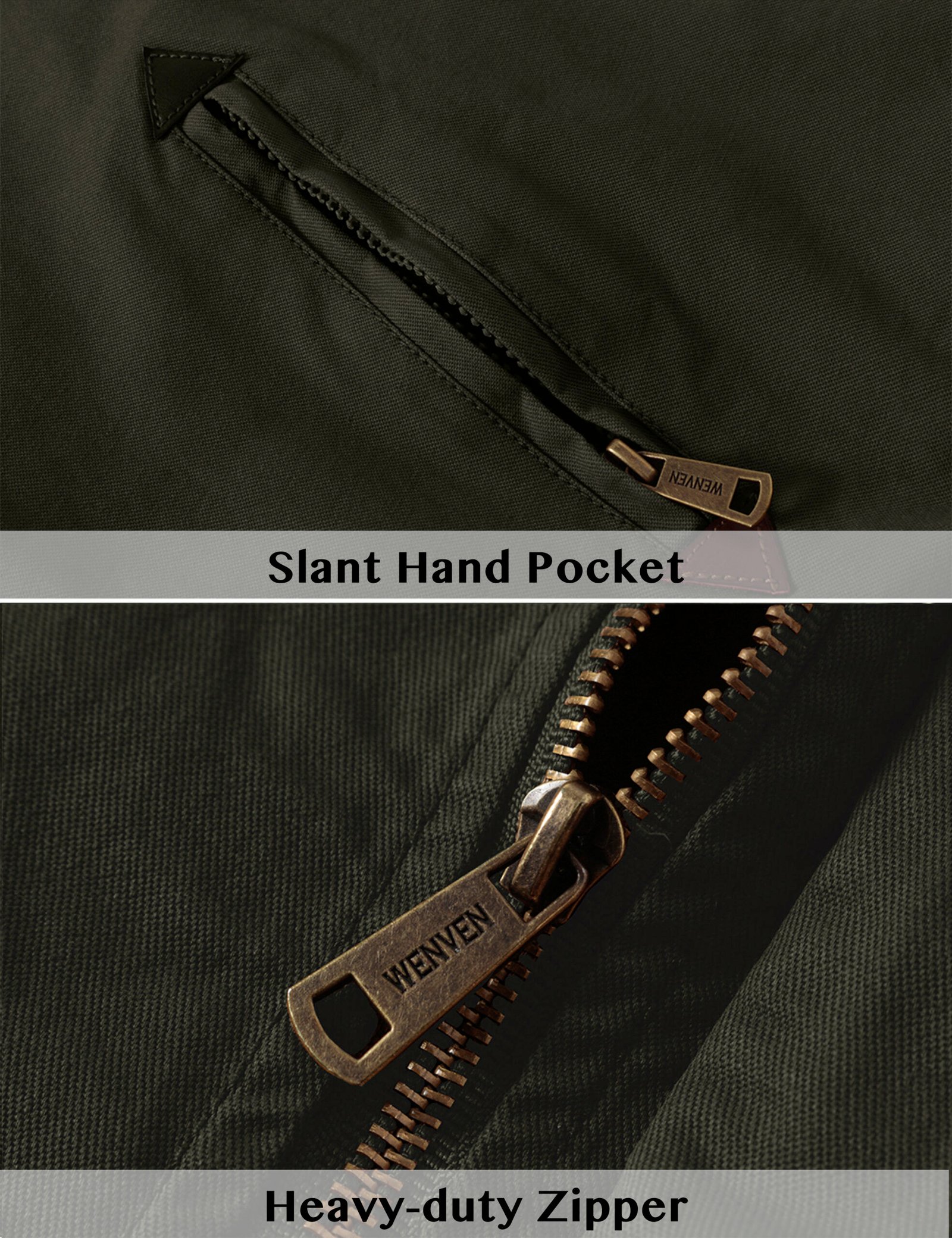 Men's Bomber Long Sleeve Canvas Work Jacket - Image 4