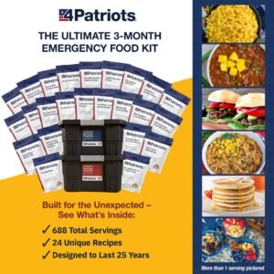 Patriots: 3 Month Survival Food Kit Emergency Food Supply