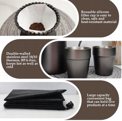 Pour Over Coffee Maker Set - Image 2