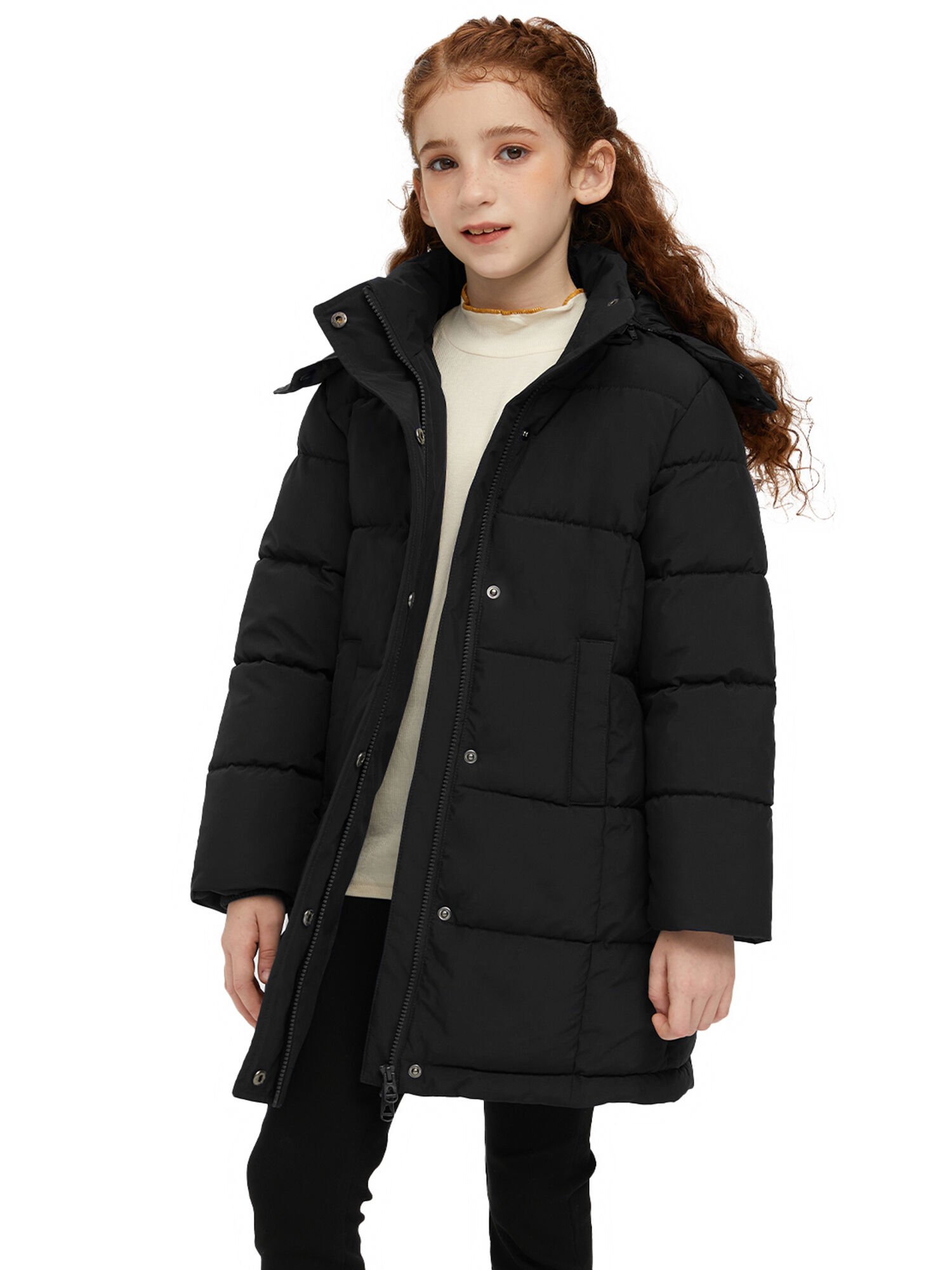 Puffer Parka Jacket with Removable Hood - Image 4