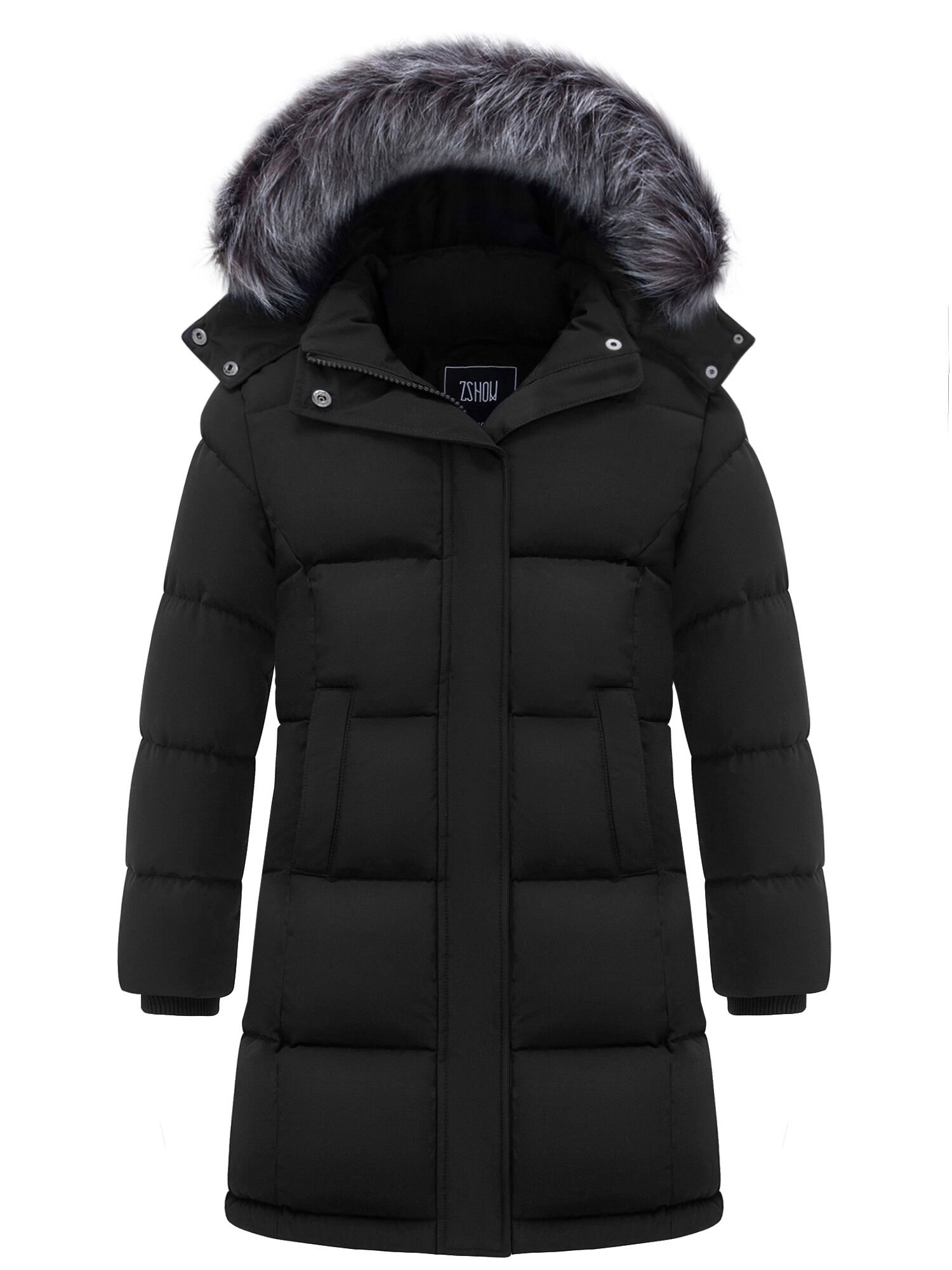 Puffer Parka Jacket with Removable Hood - Image 2