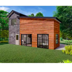 Rose Cottage 2 Bed 1 Bath 444 sq.ft. Steel Frame Home Kit