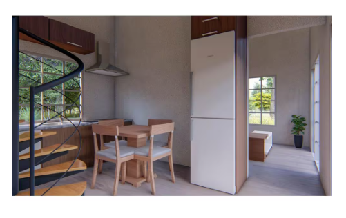 Rose Cottage 2 Bed 1 Bath 444 sq.ft. Steel Frame Home Kit - Image 2