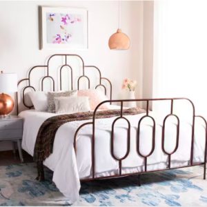 Paloma Bronze Metal Queen Platform Bed