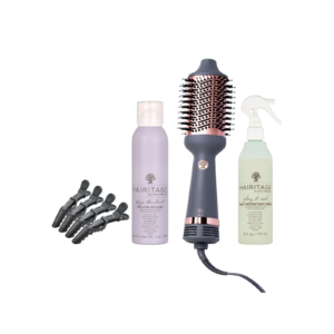 Ceramic Hair Dryer Brush for Curling and Straightening