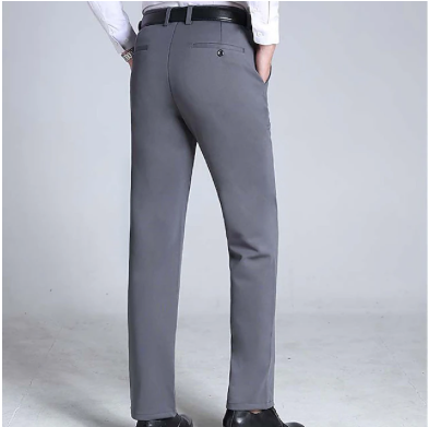 Dress Pants Trousers Pocket Straight Leg - Image 3