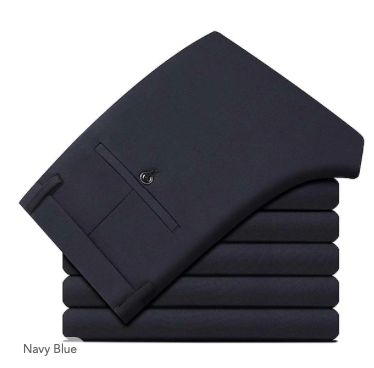 Dress Pants Trousers Pocket Straight Leg - Image 2