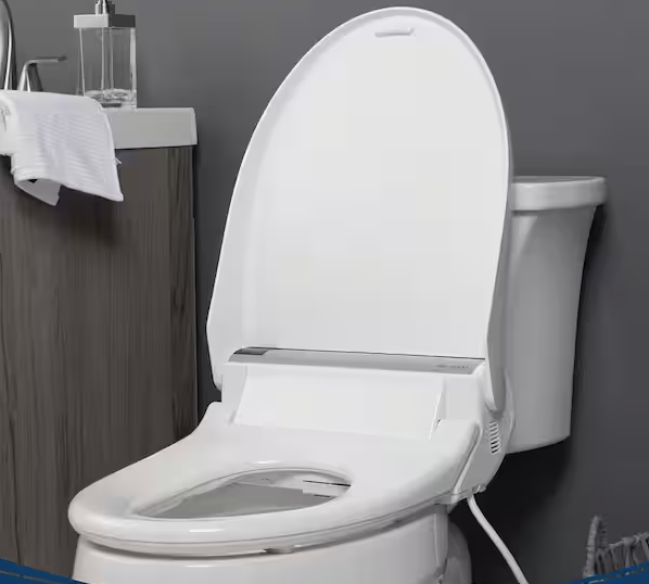 Electric Bidet Seat for Elongated Toilets