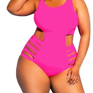 Hollow-up Women Slim One Piece Swimsuit