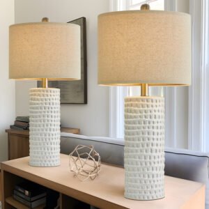 Modern Ceramic Table Lamps Set of 2