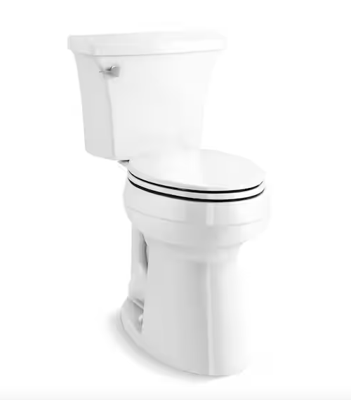Single Flush Elongated Toilet in White - Image 7