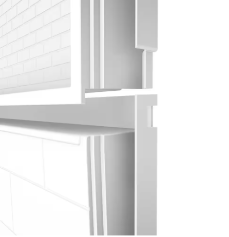 Alcove Subway Tile Shower Wall Kit in White - Image 4