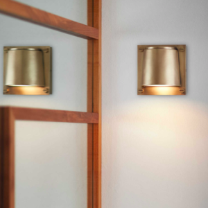 Hinkley Scout 1 Light Heritage Brass Glass LED Wall Sconce