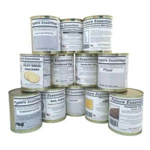 (12 Cans Pack) Future Essentials Freeze Dried Emergency Survival Basic Preparedness Kit Long Storage Survival Variety Food