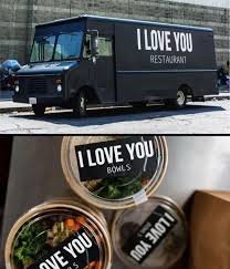 I Love You Restaurant Food Bowls