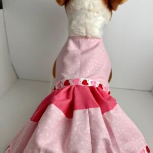 Handmade Cotton Puppy Dress - One-of-a-Kind Small Dog Outfit